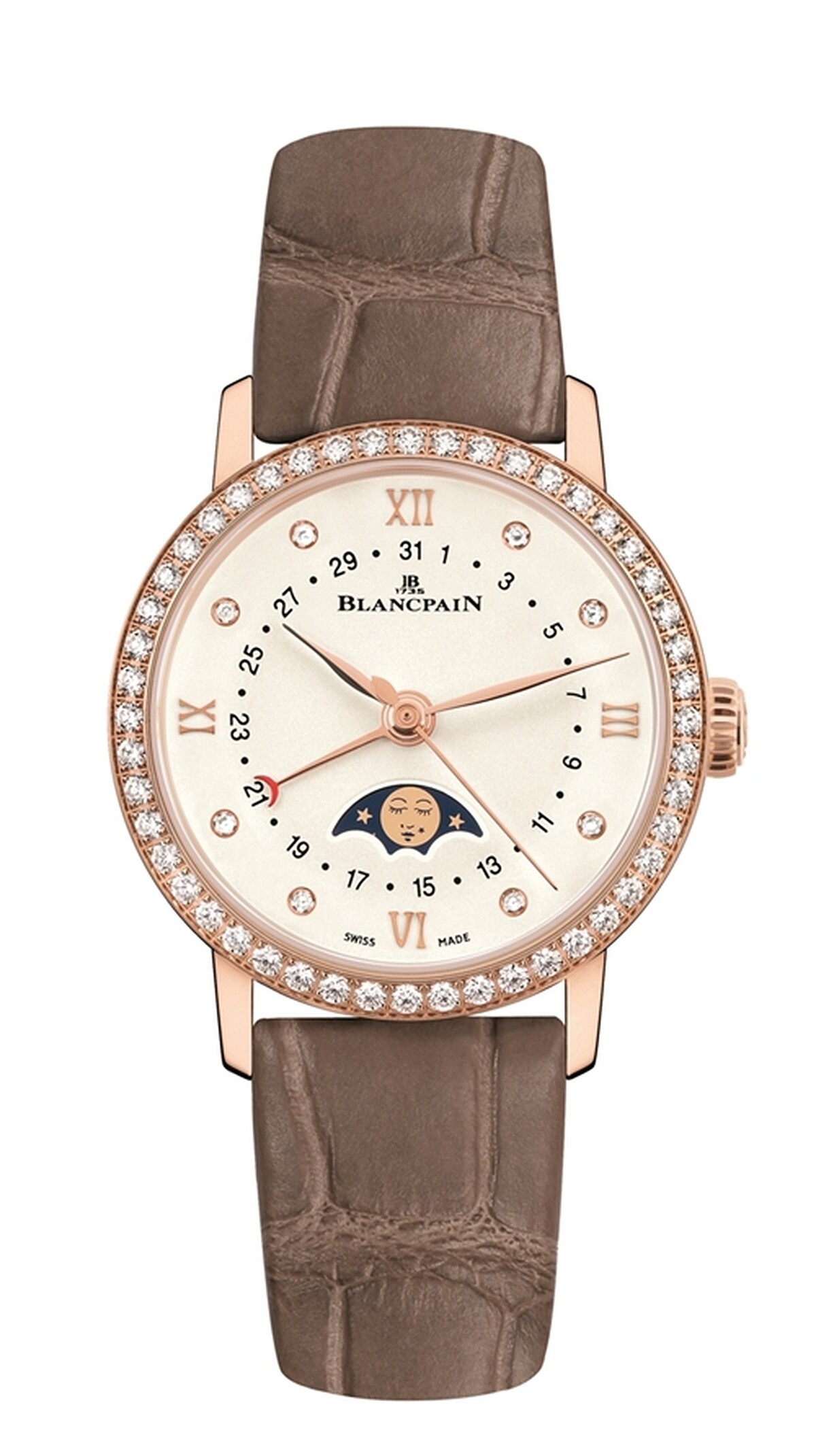 Blancpain Villeret月亮美人日曆腕錶