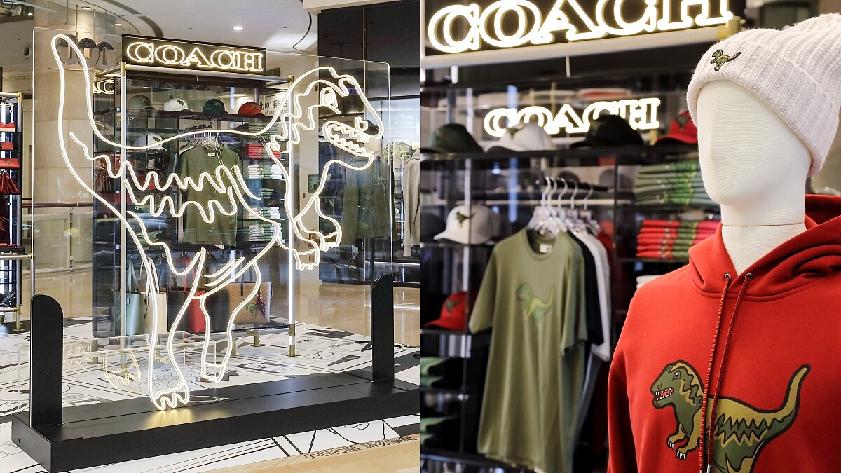 配件控小心荷包不保！Coach超可愛小恐龍Rexy系列快閃店降臨台北101