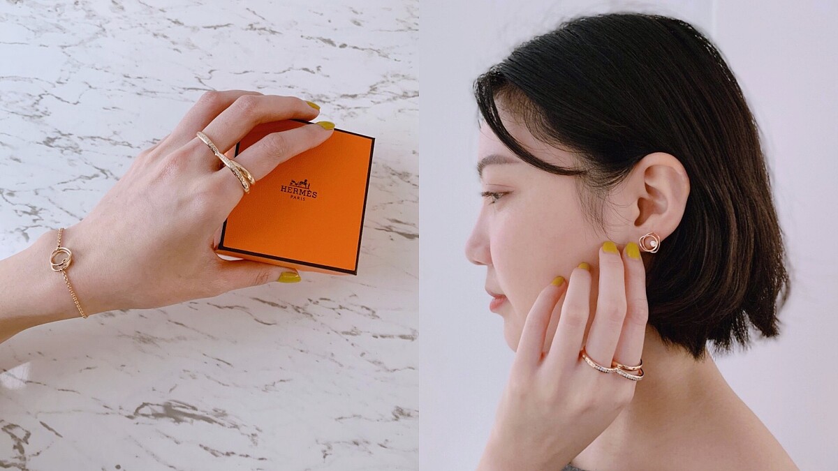 【試戴報告】台幣2萬起就能擁有！Hermès愛馬仕全新Vertige cœur系列珠寶，低調好質感太值得收