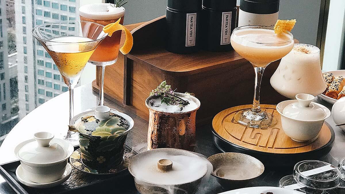 「紫醉茶行」讓人未飲心先醉！W 飯店紫艷酒吧聯手綠茗堂推出全新茶酒酒單