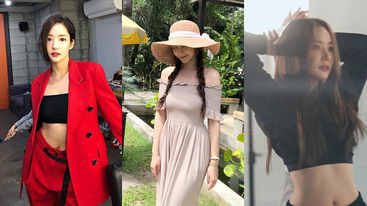 不只在韓劇裡，私底下也超會穿！《她的私生活》朴敏英小露香肩、蠻腰示範微性感穿搭