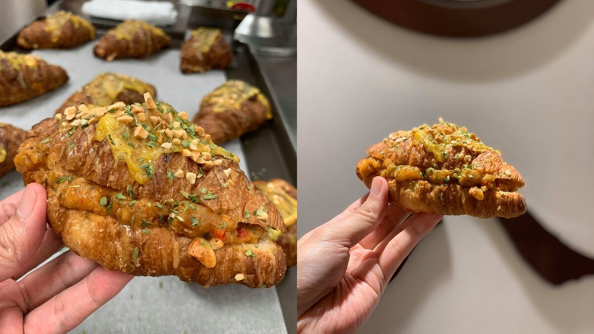 「泰式起司香辣醬」可頌