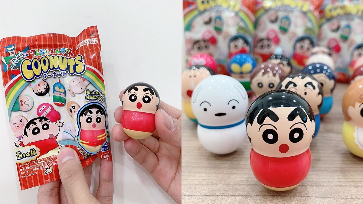 蠟筆小新不倒翁小公仔可愛爆炸！7-ELEVEN獨家開賣，14款轉轉花生完全辦公桌療癒新寵