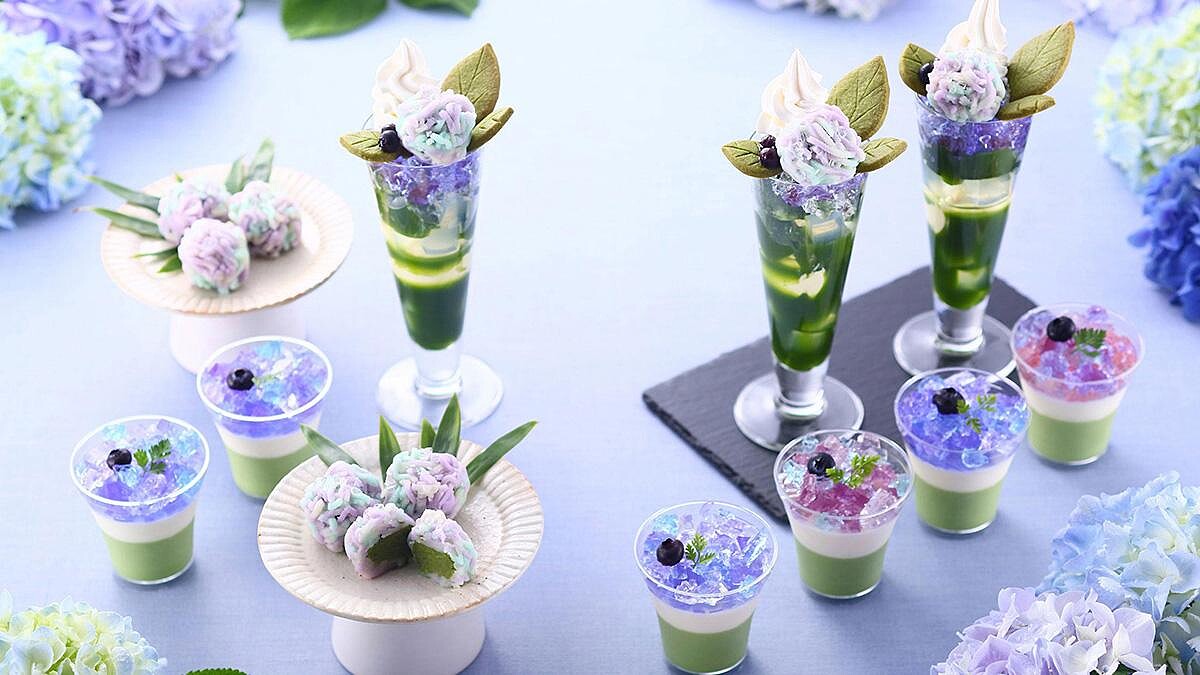 吃一口就變小仙女!京都名店「伊藤久右衛門」限時推出紫陽花聖代,各式仙氣餐點要吃要快