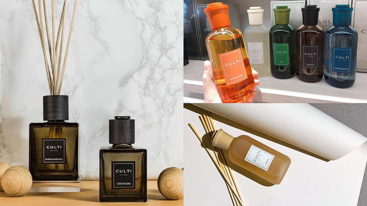 堅持每個空間都要有獨特的氣息！來自義大利居家香氛品牌CULTI MILANO將「不同風格的簡約現代氣息」打造個性的家居文化