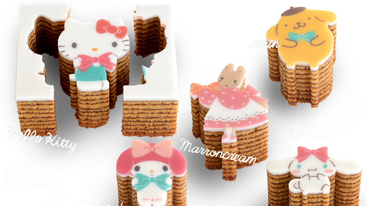 2019最萌伴手禮!日本三麗鷗化身年輪蛋糕,怎麼忍心吃KITTY