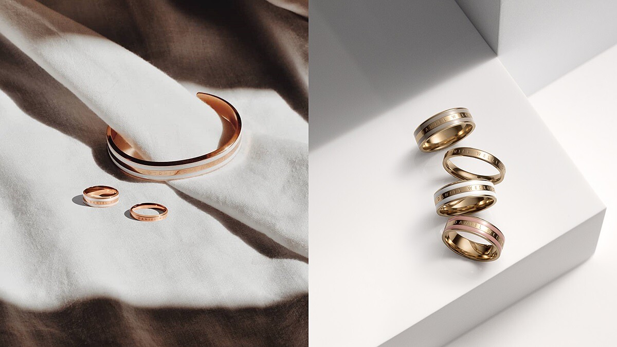 只有玫瑰金不夠看，搭上粉霧玫瑰色才是真的美翻！Daniel Wellington首度推出全新戒指系列
