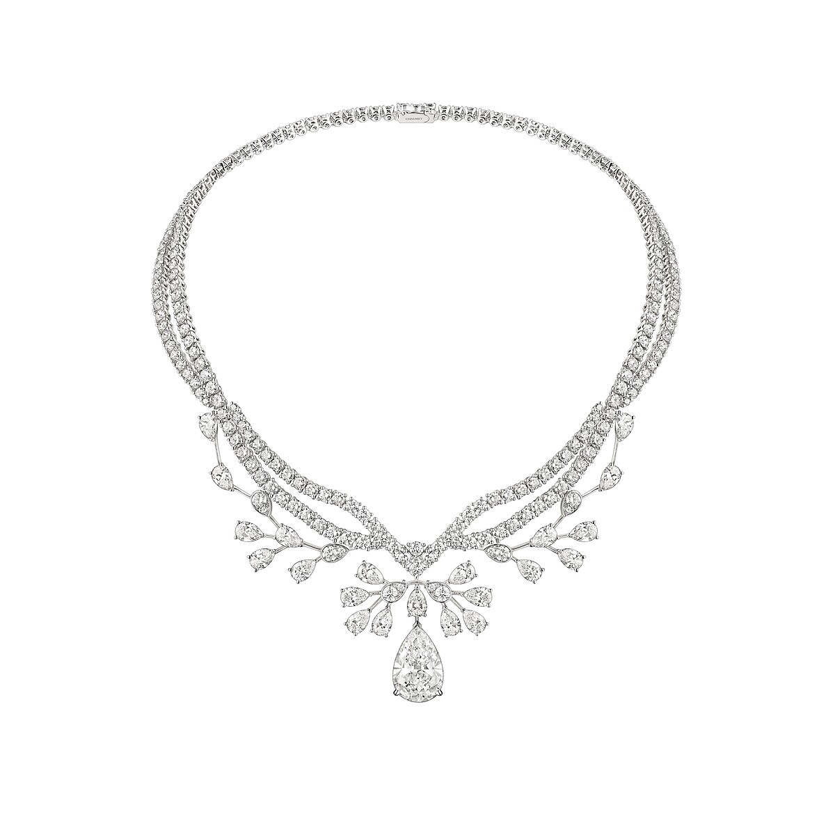 CHAUMET Josephine Aigrette Imperiale 18K白金項鍊