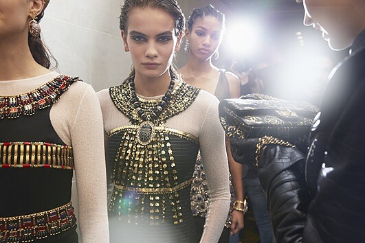 Chanel 2019工坊大秀後台。