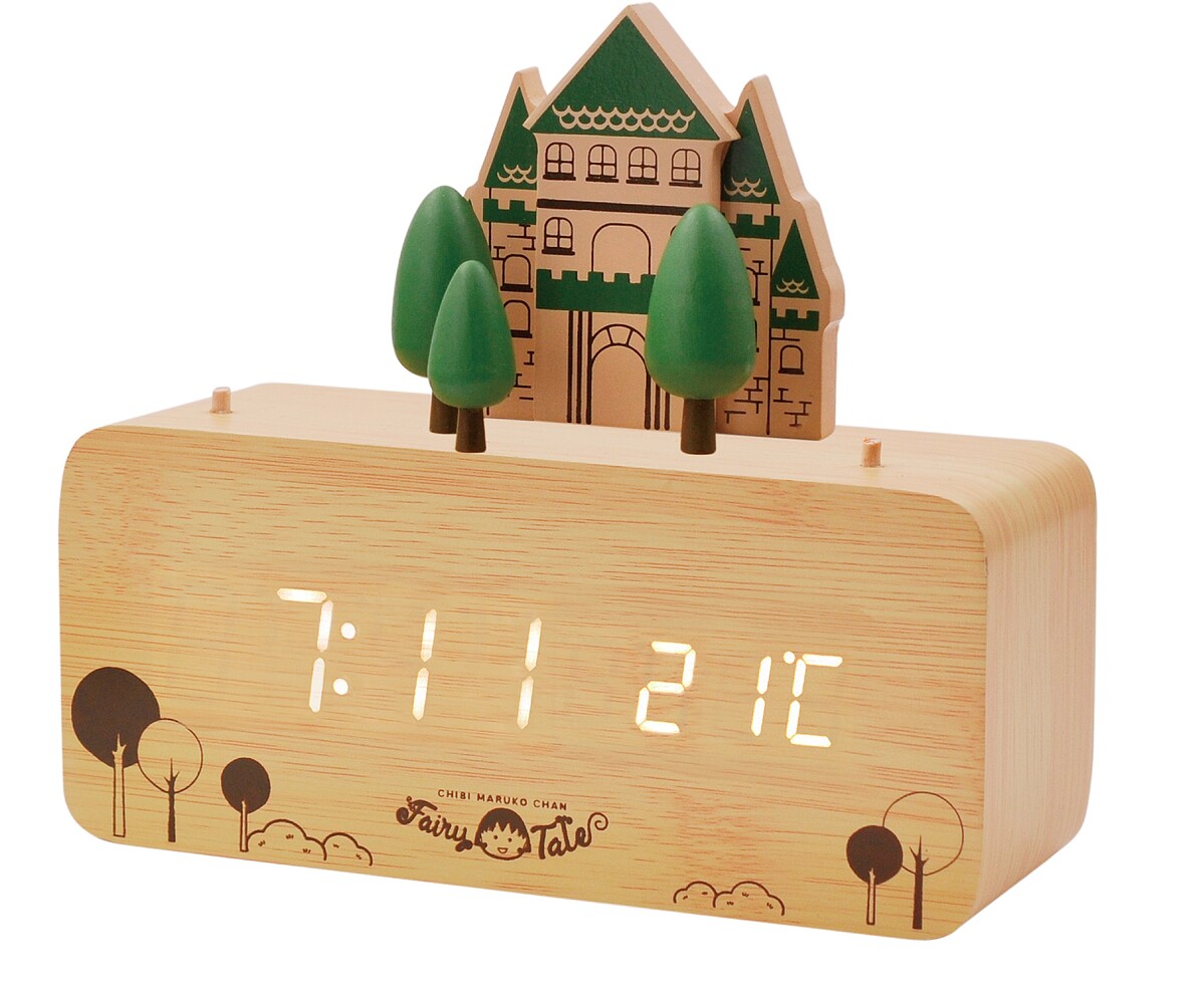 限量LED溫度計電子鐘 (城堡款)