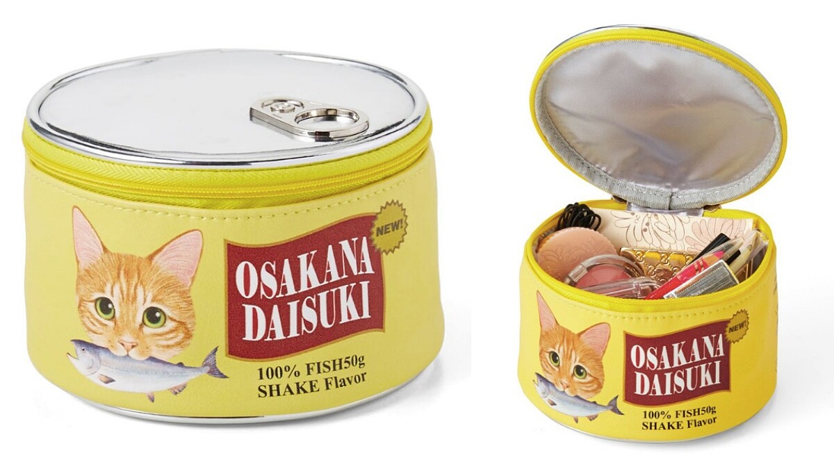 貓咪罐頭化妝包,961元。