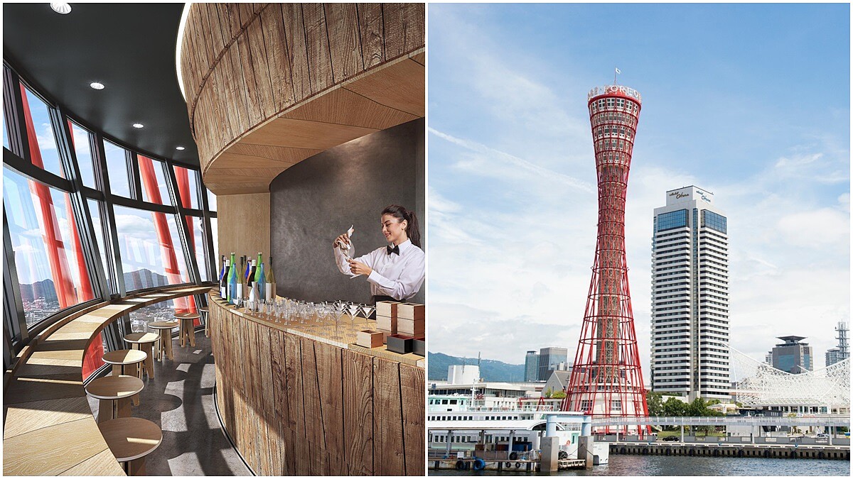 世界首間「旋轉清酒酒吧」開幕!座落神戶港燈塔展望台,20分鐘轉一圈,360度夜景盡收眼底