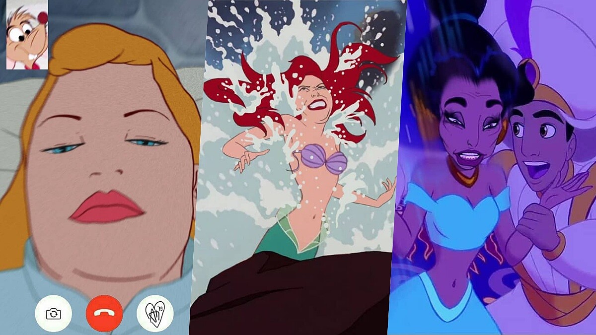 公主們集體崩壞啦！藝術家畫出「迪士尼公主們真實日常」原來睡美人的睡像是這樣......