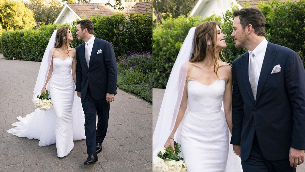 39歲星爵克里斯普瑞特低調再婚！甜娶阿諾女兒加州辦婚禮，絕美婚照曝光