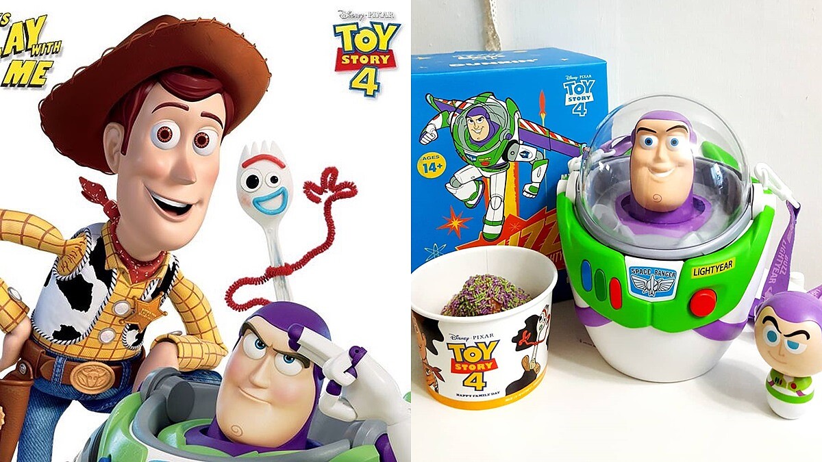 「巴斯光年收納桶」不買對不起自己！《玩具總動員4》與甜甜圈攜手聯名，好想吃三眼怪口味～