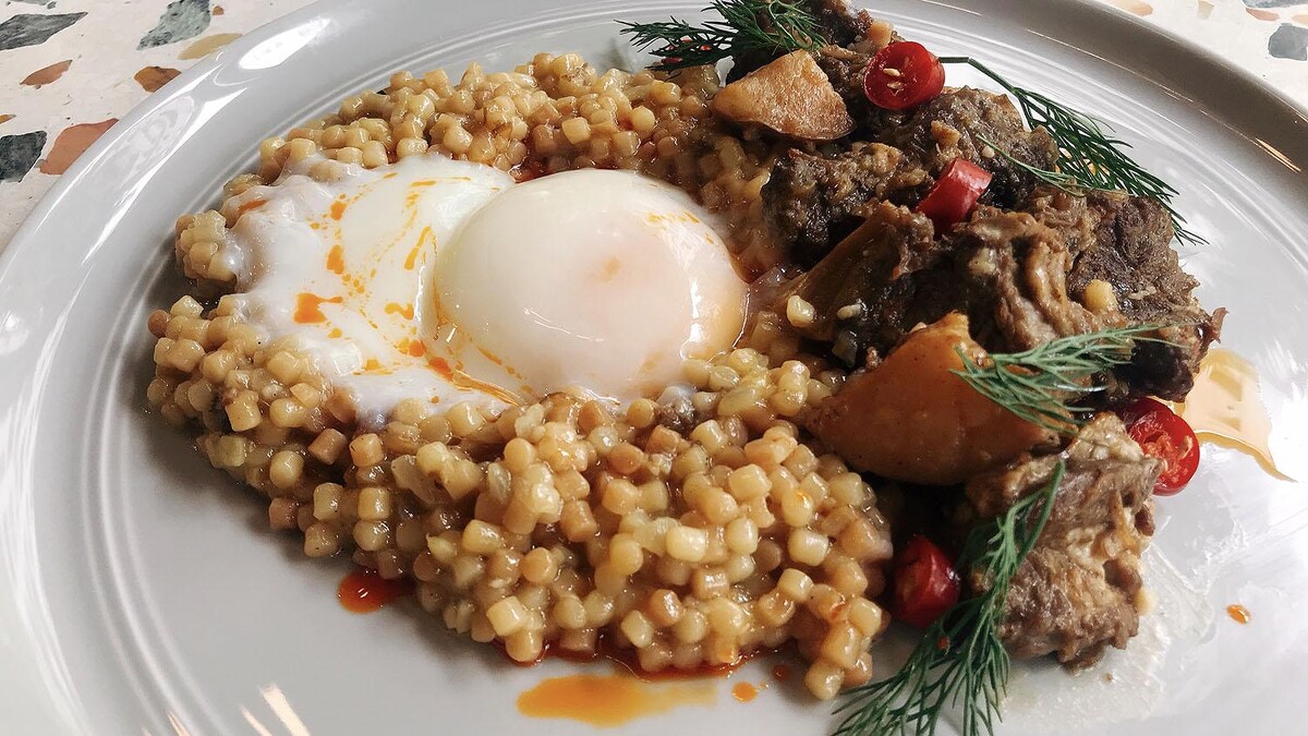 慢燉牛薩丁尼亞珍珠麵 NT$380元