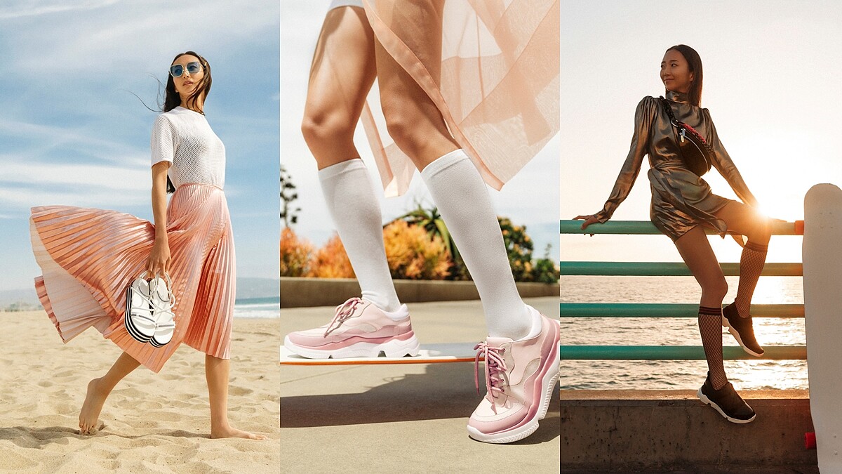 偷學韓國滑板女神高孝周的平價穿搭術！粉紅老爹鞋、鍊帶腰包…原來都是這品牌，台灣就有賣