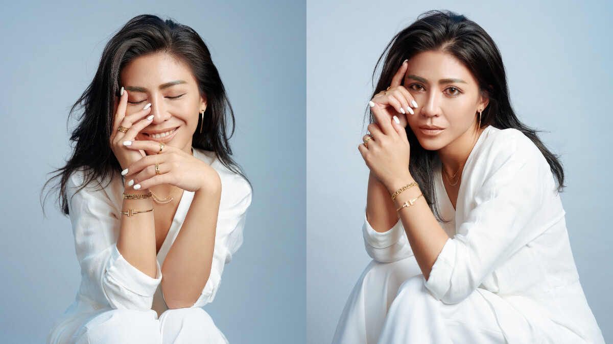 T Wire Bar 18K金線條耳環、T Smile 18K金微型鑲鑽項鍊、T Smile 18K金迷你鑲鑽項鍊、T True 系列戒指、 T Square 18K金戒指、T True 鏤空設計18K金手鍊、T Wire 18K金鑲鑽手環，all by Tiffany & Co.