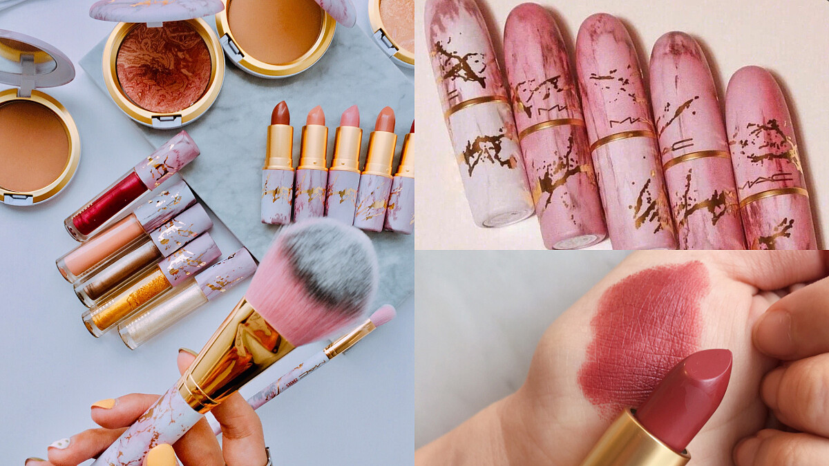 M.A.C電光大理石限量彩妝 網美系粉金神美配色 根本美妝界女神天團！