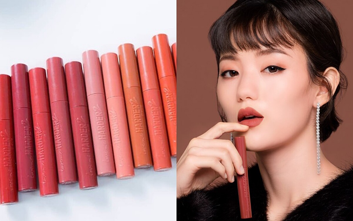 泰國彩妝4U2 在台灣開賣大黑馬是「霧面持色唇釉」!升級版LOVE ME HARDER 2唇釉15色上市,最美泰奶色就在這