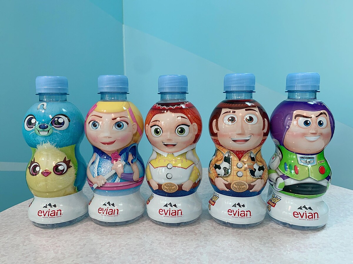 EVIAN 礦泉水玩具總動員4造型 59元