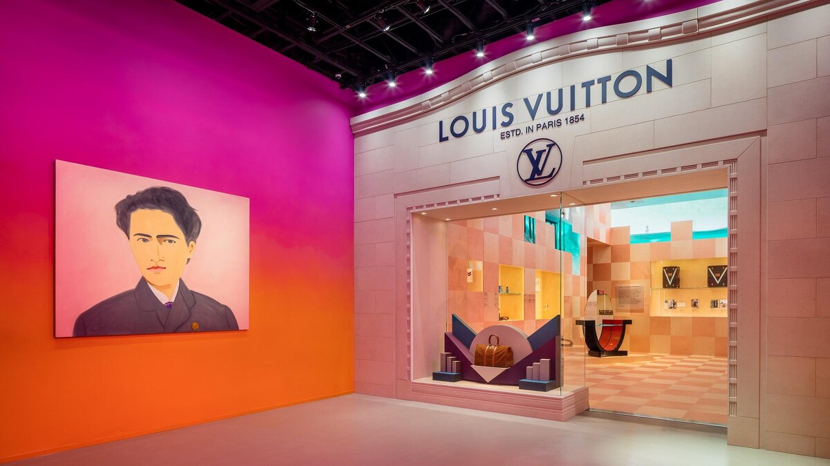 左圖為Alex Katz新繪製的Gaston-Louis Vuitton