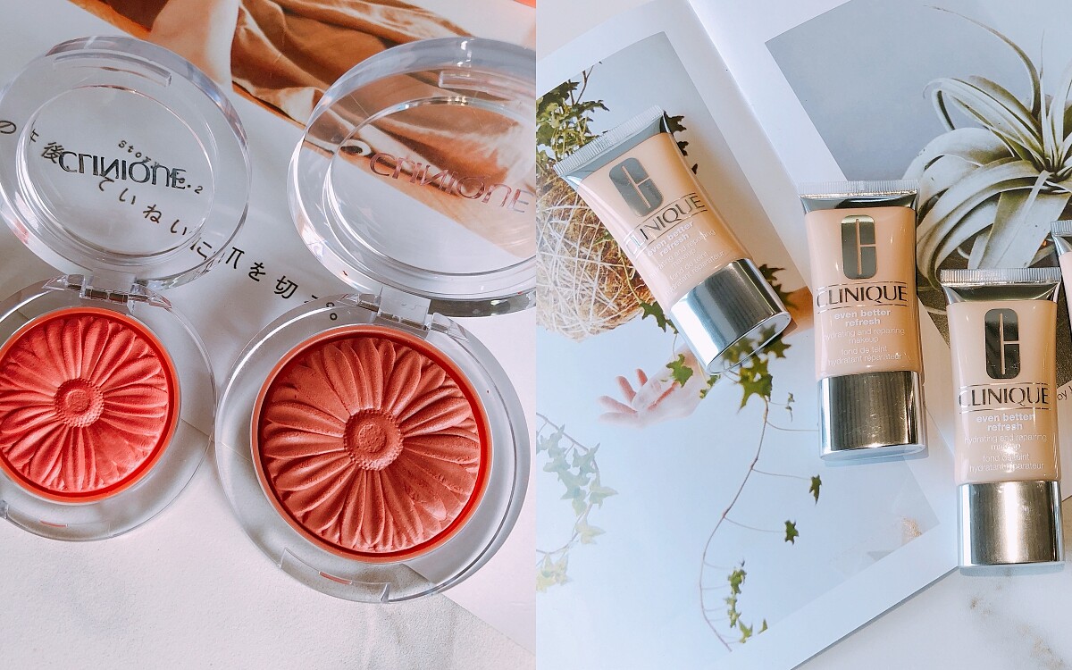 「小花腮紅迷你版、小花圓鏡..只送不賣」倩碧推出超生火的夏日限定滿額贈，還有超抗油的勻淨神奇粉底液