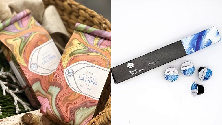 cafe內還有自家品牌的咖啡豆、咖啡膠囊等產品，咖啡豆的精美包裝還可當手信送給咖啡迷。