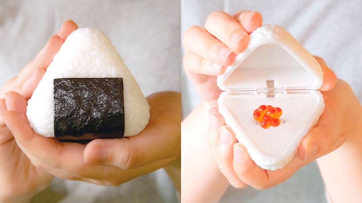 用這個求婚可以嗎？日本推出「御飯糰的內餡戒指」5款造型戒指，鮭魚卵、明太子……送給吃貨女友吧