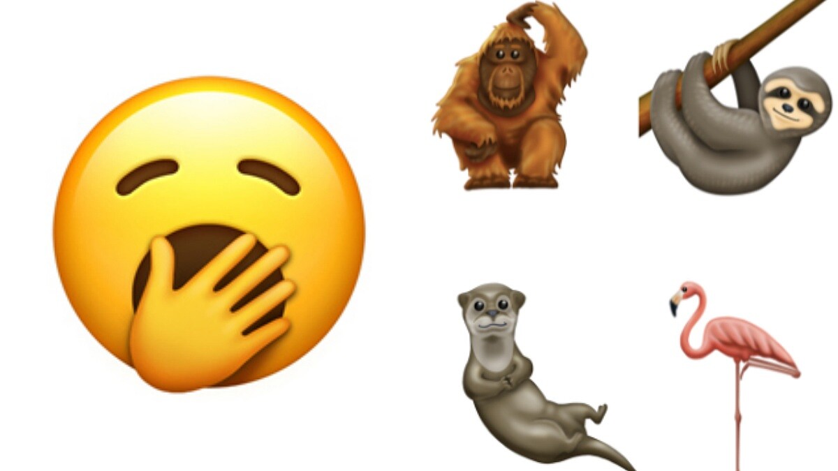 全新的表情符號！蘋果Apple、Google將推出多款超新奇的emoji，從哈欠臉、同志伴侶、導盲犬、樹懶……