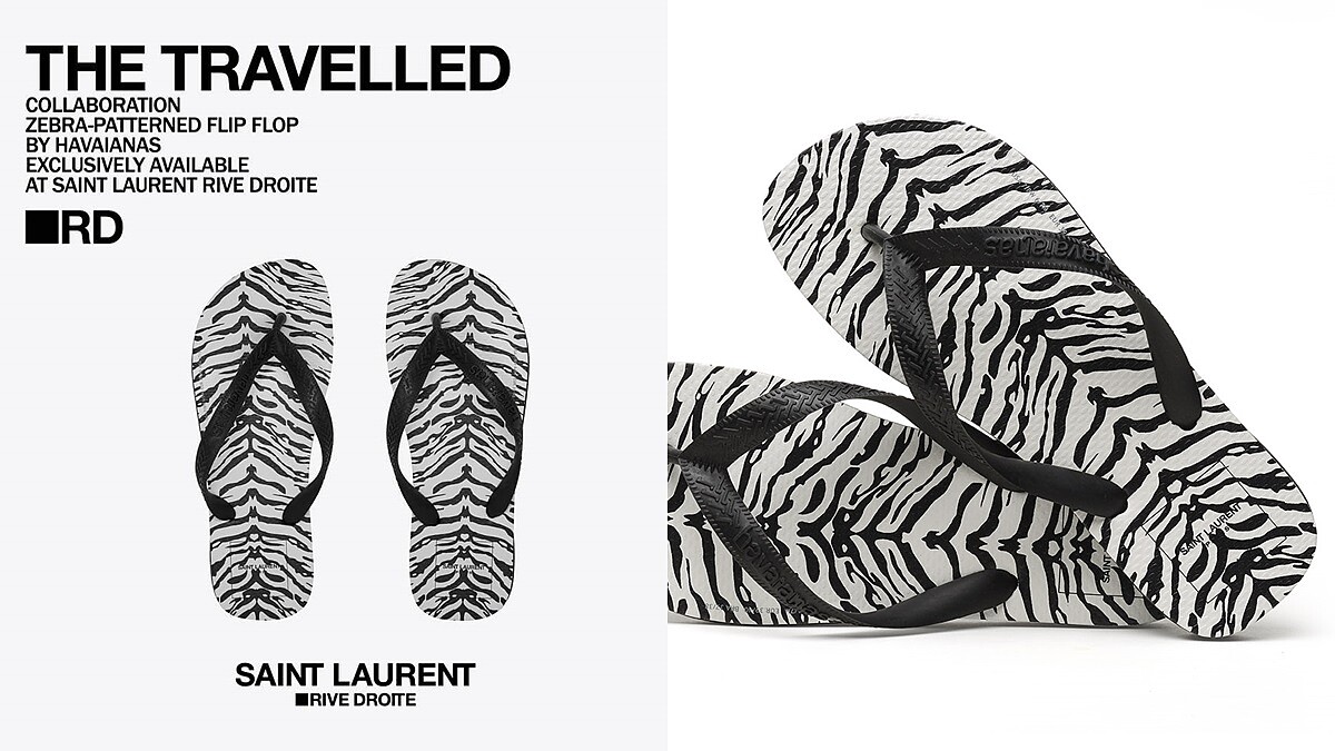 不用台幣兩千就能買到！基努李維也有，SAINT LAURENT X HAVAIANAS時髦黑白夾腳拖