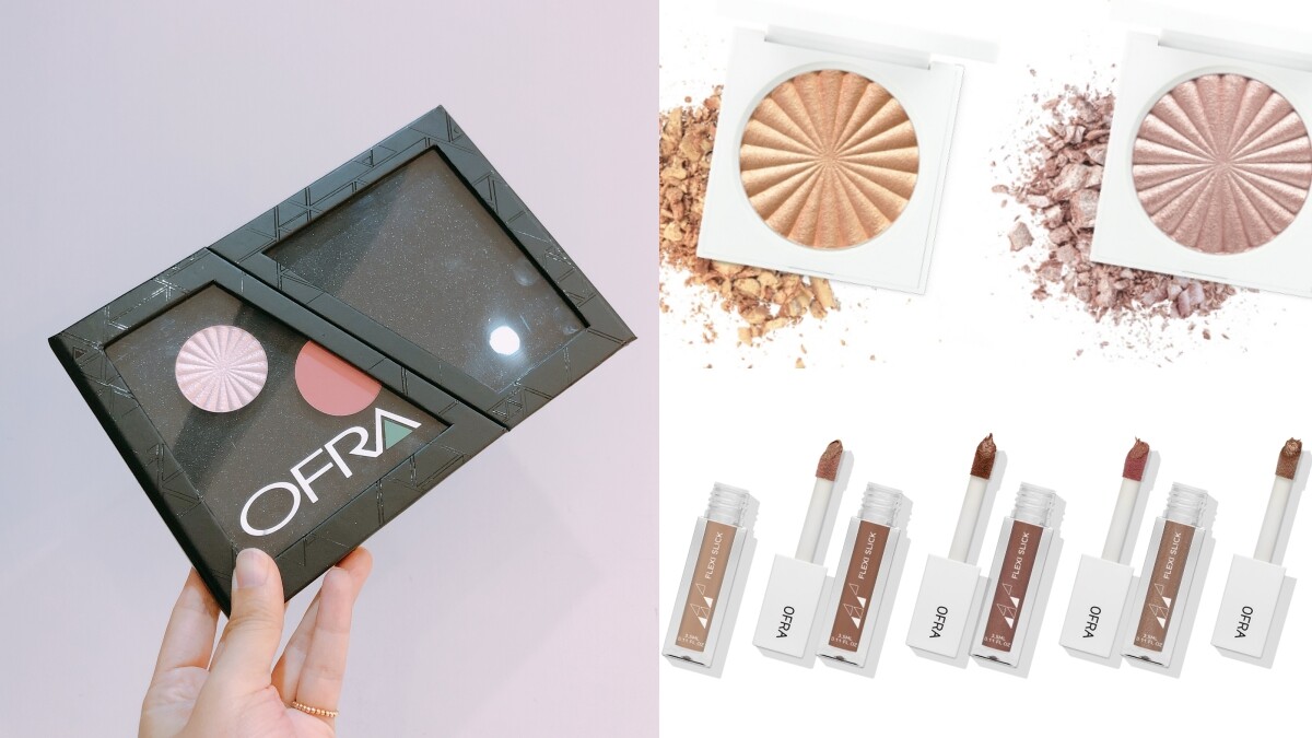 OFRA首度推出磁吸式彩妝盤，自由組裝想要的打亮、腮紅盤！打亮餅新色、超持久爆水唇露同步上市