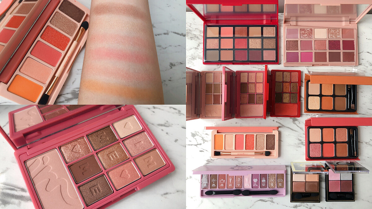 2019年11款「開架眼影盤」推薦，集結珊瑚橘、乾燥玫瑰、薰衣草紫，美到愛不釋手用到凹！