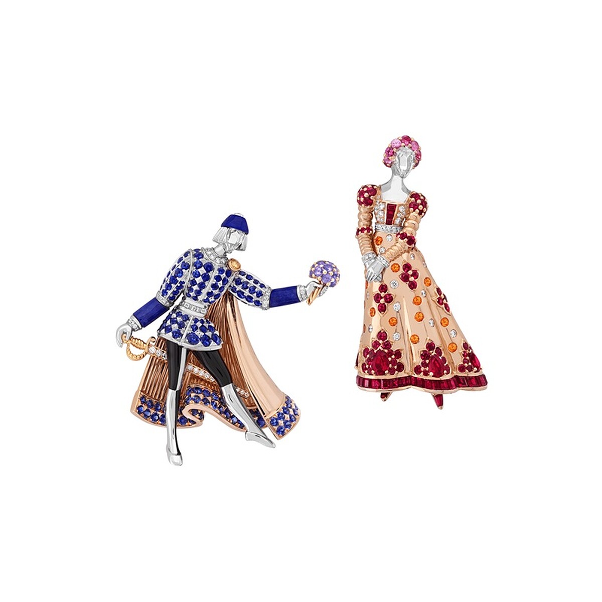 Romeo & Juliet 胸針。