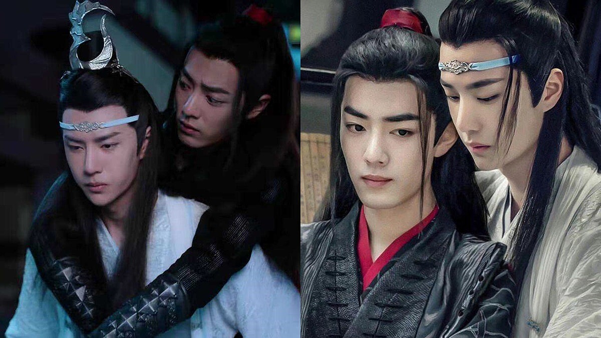 《陳情令》這一對男男CP可以在一起！兩大古裝男神肖戰、王一博，Man背、飛吻實在太甜了