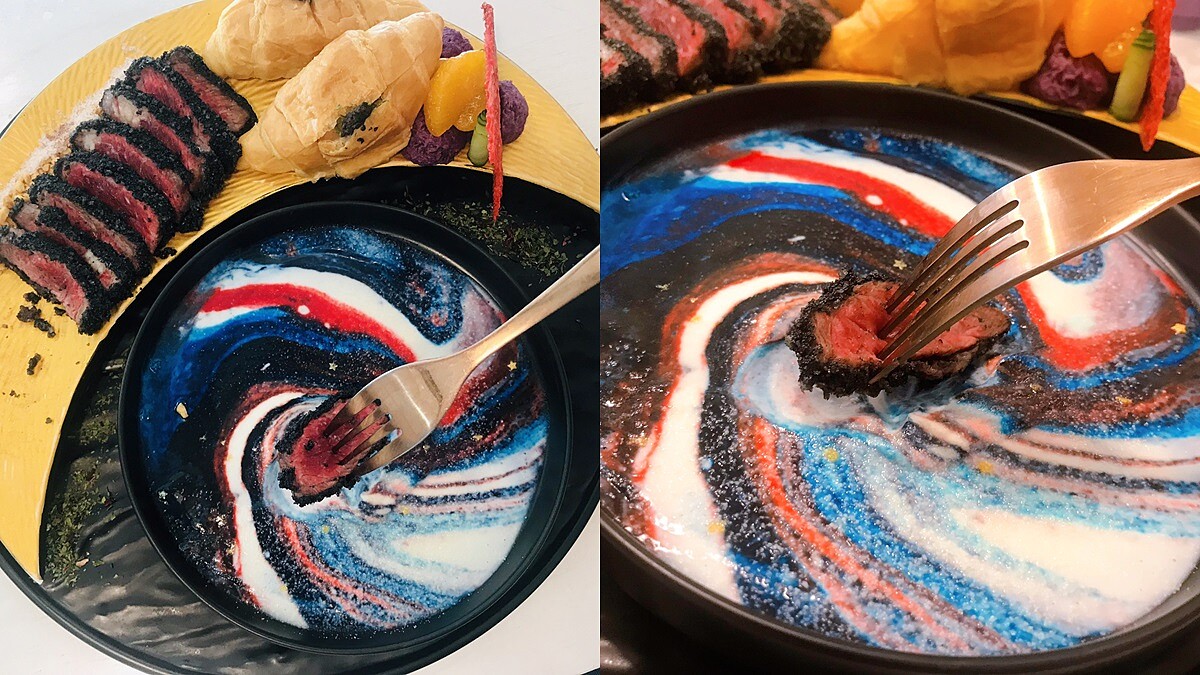 正中少女心！BFF早午餐推出超美的「星空牛排、大理石水波蛋」，完全是美食界的底片殺手