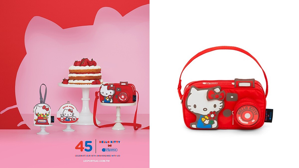 這款立體相機包有誰抵擋的了！LeSportsac X Hello Kitty聯名系列絕對讓少女心再次噴發