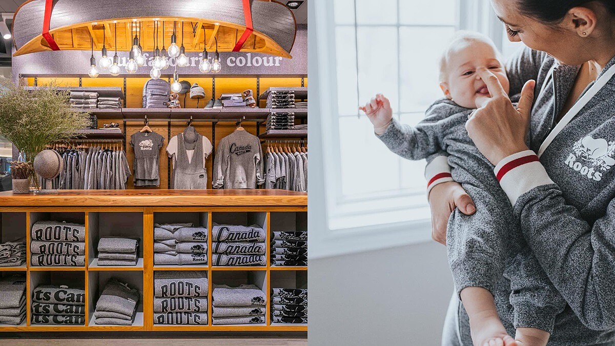 經典椒鹽灰也有童裝系列！Roots完美複製經典S&amp;P概念店，還可以自己布貼專屬服飾