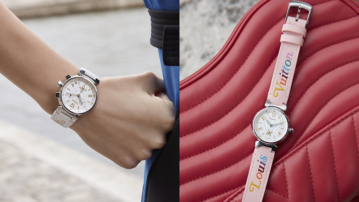 LV迷請收！糖果色錶帶、立體波浪面盤...Tambour New Wave手錶俏皮上市