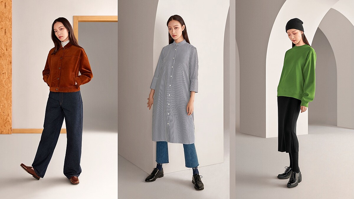 倪妮、蕭敬騰的超平價時髦穿搭每一套都想打包！UNIQLO推出超強剪裁微喇叭褲、寬版褲，翹臀瘦腿一次搞定