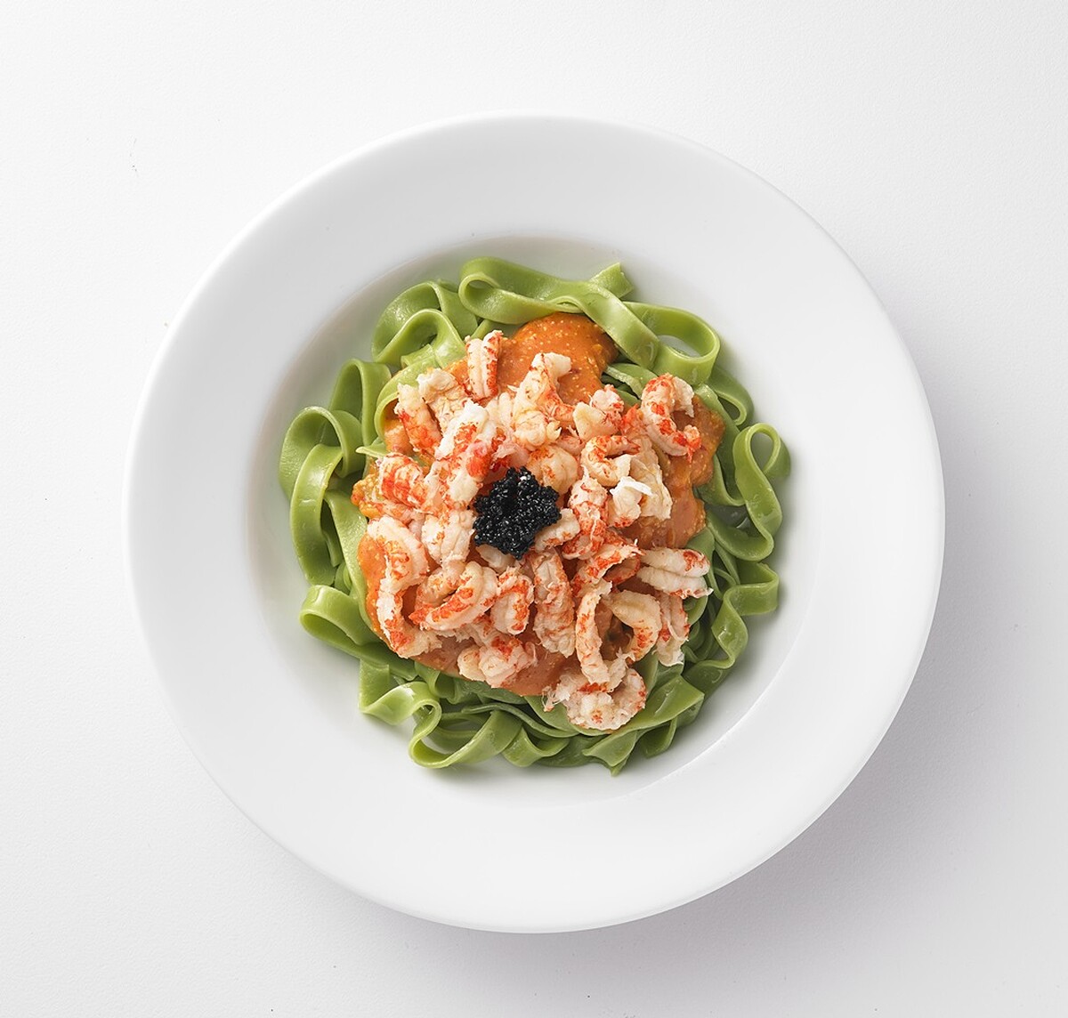 小龍蝦菠菜麵，售價200元