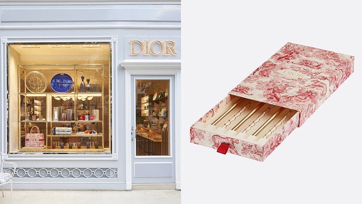 首間DIOR MAISON家飾專賣店終於開幕，官網上架這款絕美手工環保吸管