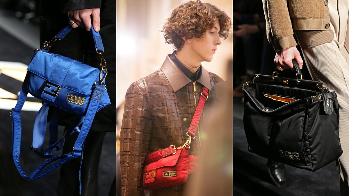 FENDI經典包竟推出超輕盈、運動風十足的尼龍材質！攜手PORTER打造聯名款，就算是男生版但女生也完全能駕馭