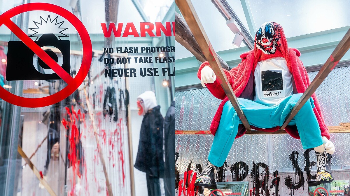 路過不要嚇一跳！onefifteen初衣食午換上鬼魅櫥窗，日本潮牌doublet男裝帥到連女生都想全部打包