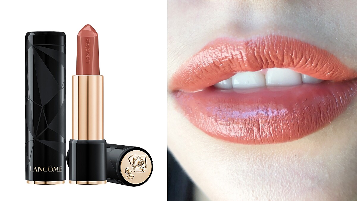 蘭蔻絕對完美鑽石霧光唇膏，竟然有爆紅水唇釉#274的泰奶色，超美鑽石切割面美到讓人不忍心擦