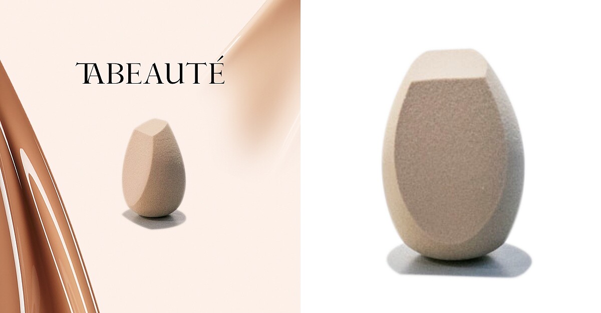 傳承自永和三美人的台灣自創美妝蛋！Ta Beauté斜角美妝蛋擁有超美奶茶色，還有特製斜角面讓底妝超完美