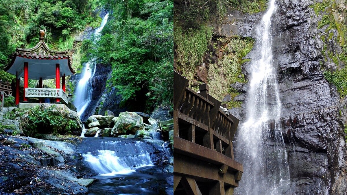 【宜蘭景點】睽違4年終於開放！五峰旗最上層瀑布重啟，50公尺長清涼山泉水傾洩超壯觀，根本是最佳消暑聖地