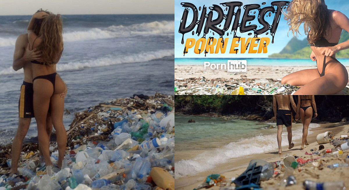 環保「做」起來!情色網站 Pornhub 聯名網紅夫妻拍攝「史上最髒AV」,維護海洋環境!