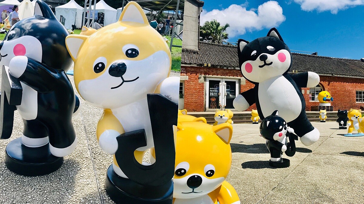 88隻柴犬集體賣萌！韓國超人氣柴犬「SHIRO &amp;amp; MARO」快閃華山，亞洲巡迴展覽首站登台