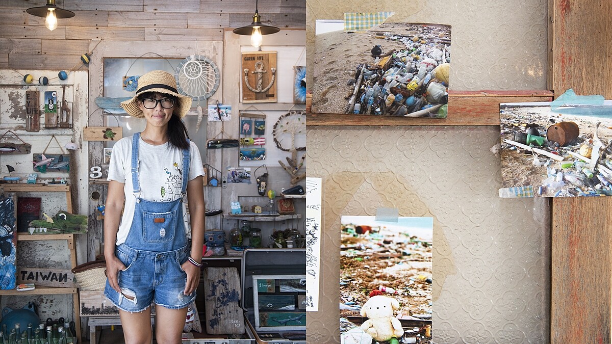 【為地球做一件小事】看過澎湖的藍色沙灘嗎？O2 Lab 海漂實驗室：撿不是辦法，減才是王道